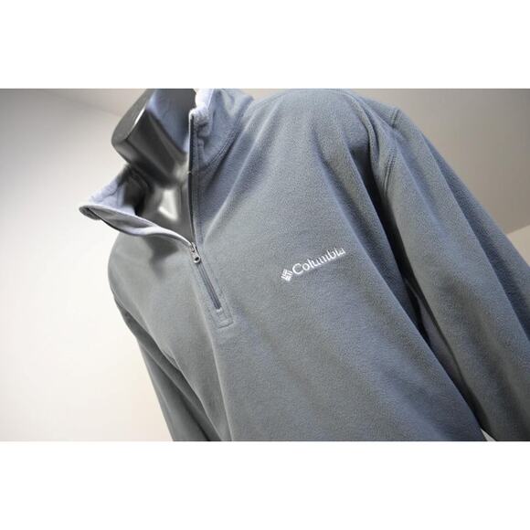 Columbia Other - Columbia Fleece Jacket Fleece Gray 1/4 Zip Camp Hiking Mens Size 2XL XXL